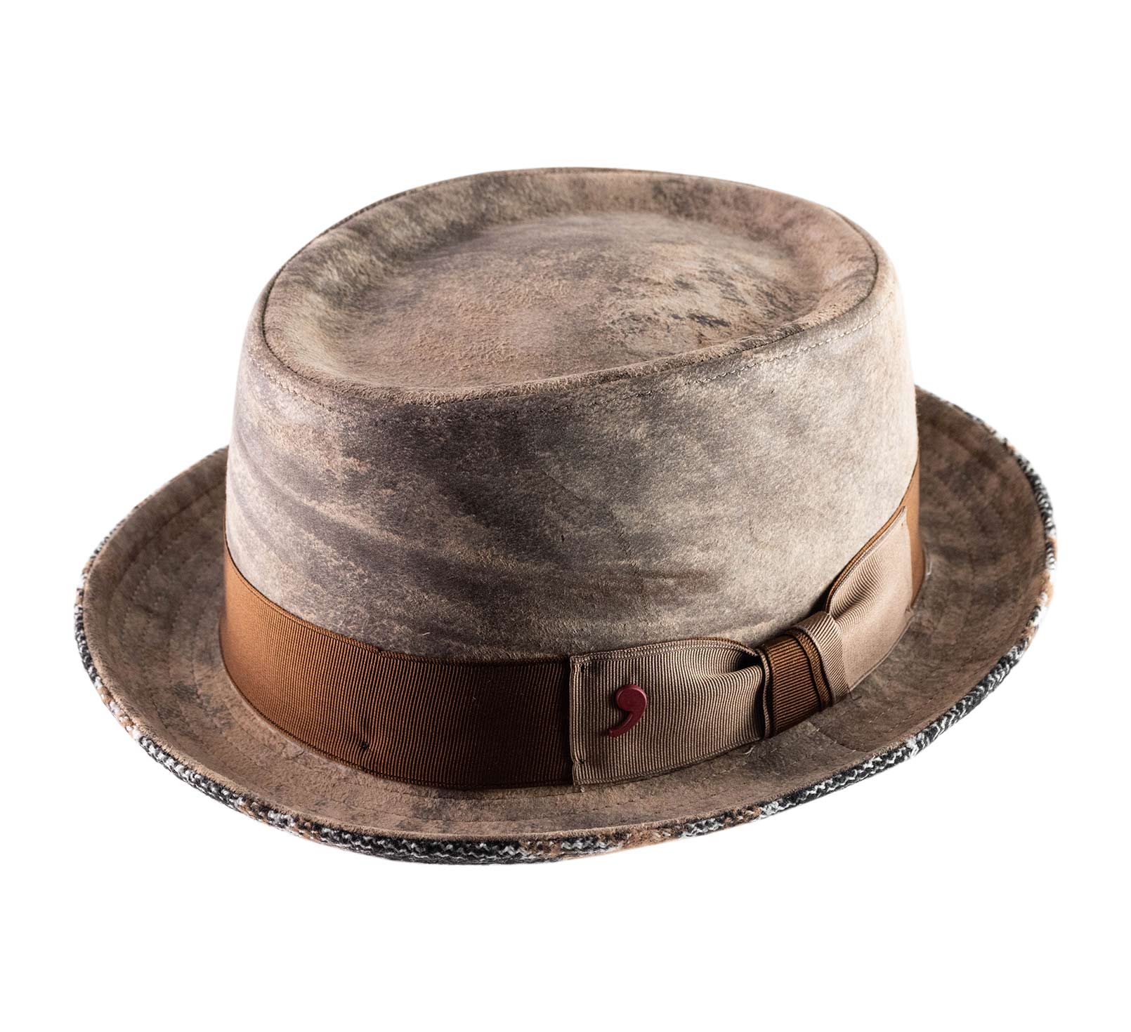 Chapeau porkpie cuir