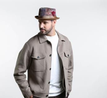 chapeau porkpie velours Flaminio